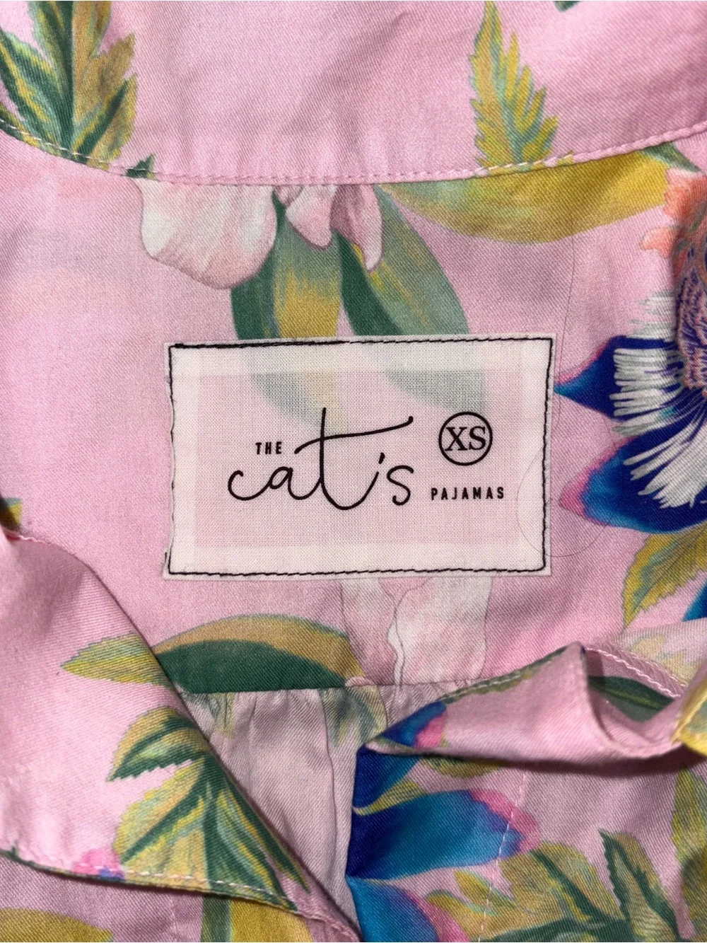 Women’s The Cat’S Floral Two-Piece Pajama Set Size: XS